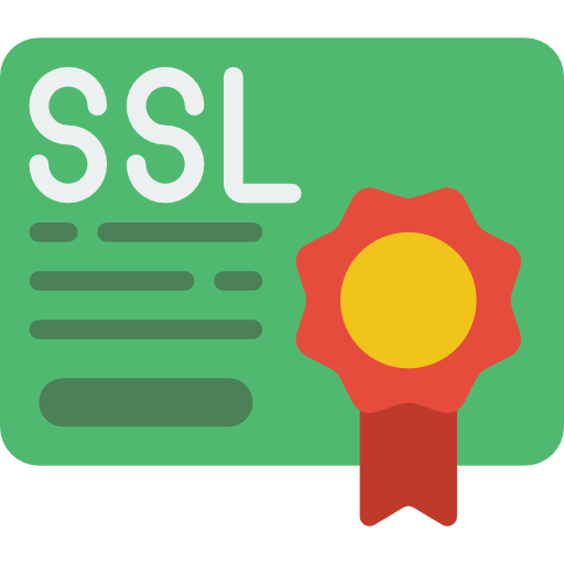 Certificado SSL para protección de datos y navegación segura en sitios web.
